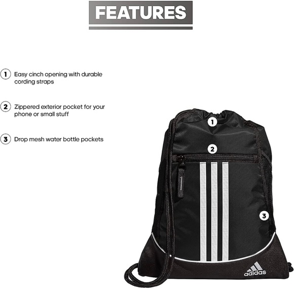 adidas Alliance II Sackpack - Picture 2 of 3